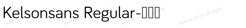 Kelsonsans Regular字体转换